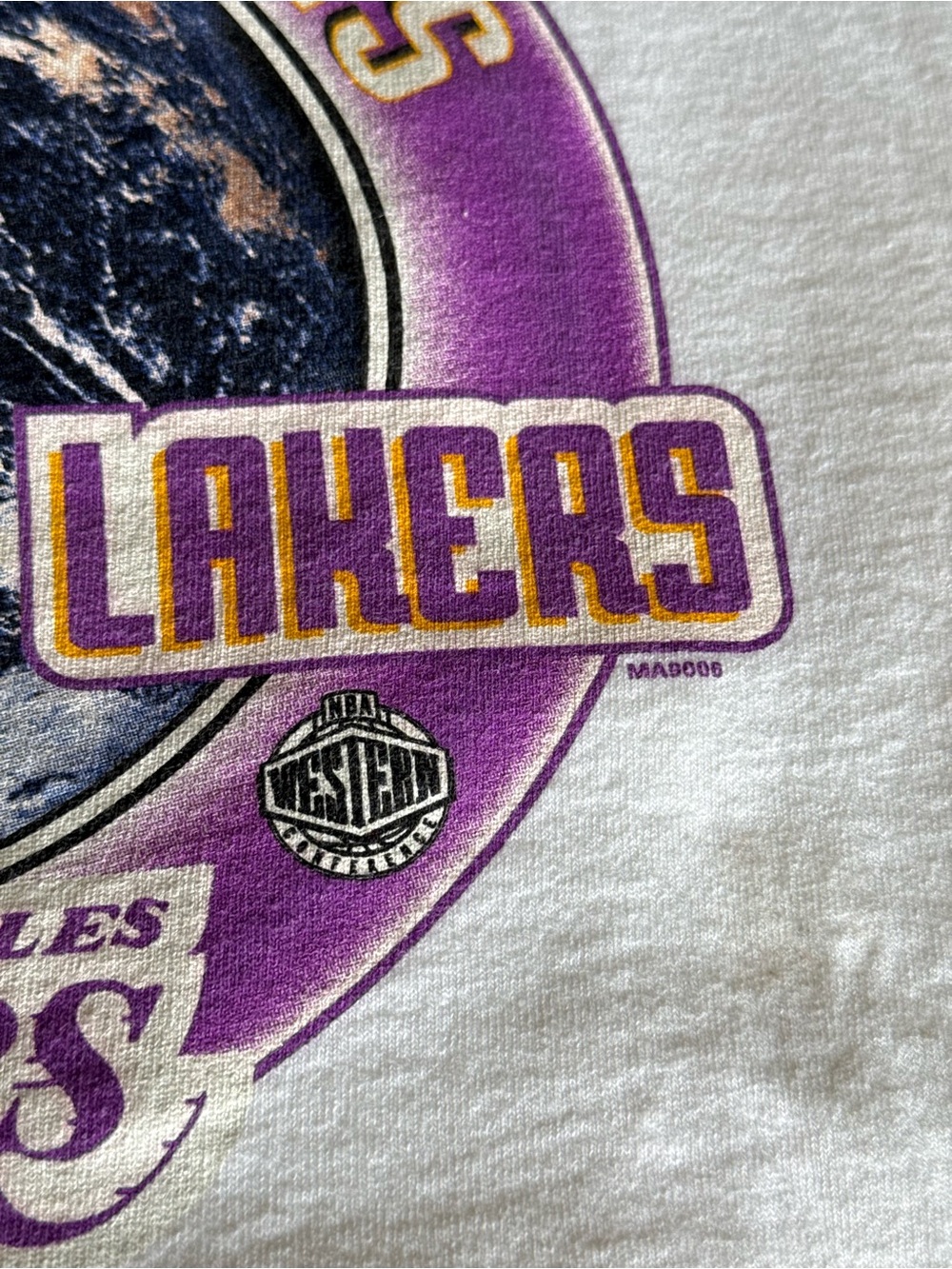 Vintage 2001 Los Angeles Lakers NBA Champions Kobe Bryant year new condition XL - Picture 3 of 5
